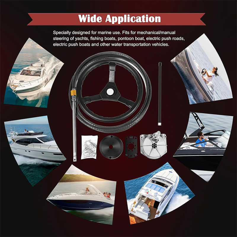 Boats Steering System, 15 Feet - Fishing Boat Steering Wheel 评论和价格